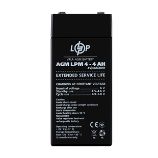 Акумулятор AGM LPM 4V - 4 Ah 43C3ACF26A7D фото