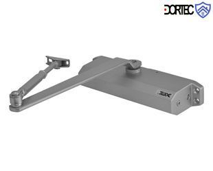 Доводчик DT-514H с фиксацией в открытом положении,45-85 кг, 248x45x72 , серебро 2000000018300YT фото