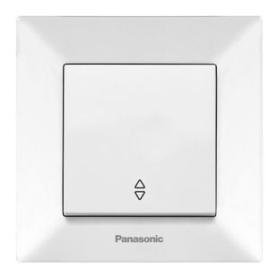 Выключатель Panasonic Arkedia Slim одноклавишный проходной, белый 2000000228464YT фото