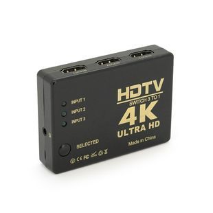 Пассивный HDMI свич с пультом ДУ IR, 1080Р, 1,4 версия, 1=>3 порта, Blister 2000000172828YT фото