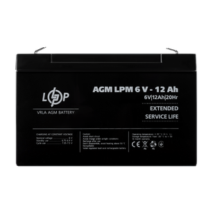 Акумулятор AGM LPM 6V - 12 Ah 0A38938B1E1C фото