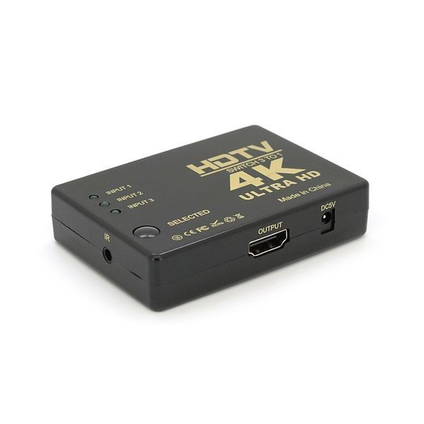 Пассивный HDMI свич с пультом ДУ IR, 1080Р, 1,4 версия, 1=>3 порта, Blister 2000000172828YT фото
