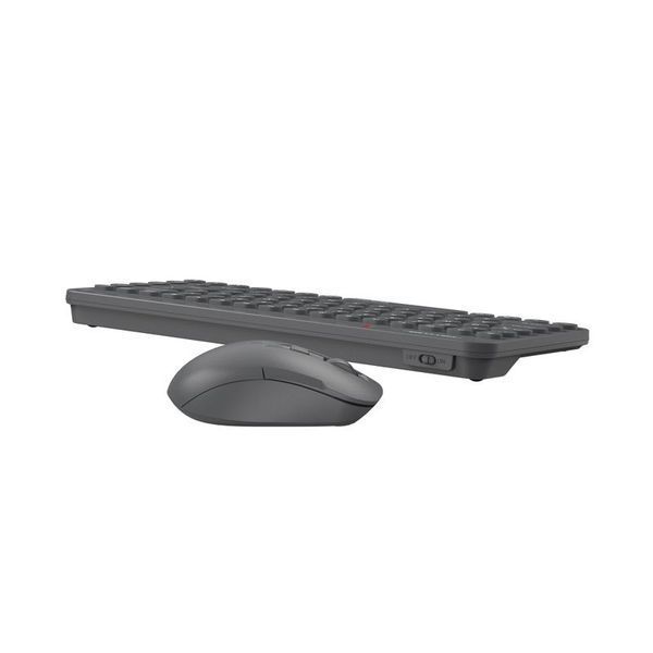 Комплект бездротовий клавіатура з мишою A4Tech Fstyler FG3200 Air2 (Grey), сірий колір 1607078EDG фото
