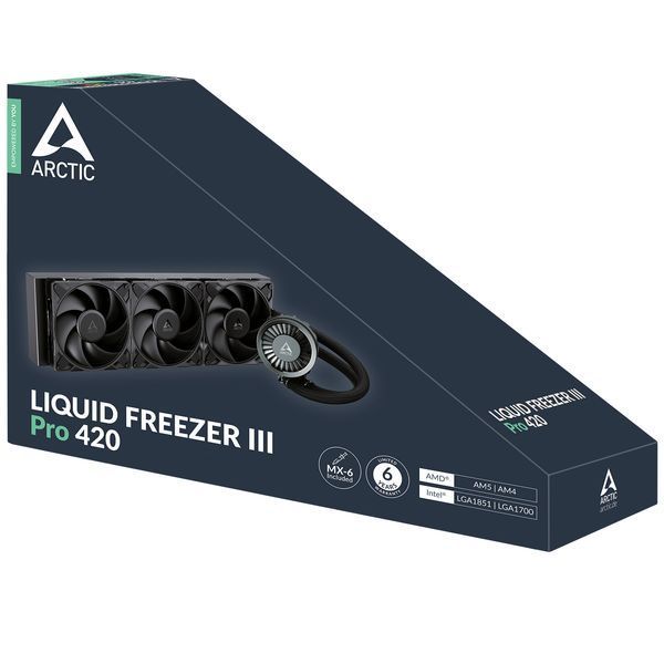 Система водяного охлаждения Arctic Liquid Freezer III Pro 420 Black (ACFRE00181A) 572885DCL фото