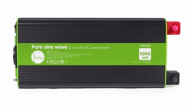 Автомобільний інвертор EnerGenie EG-PWC-PS1000-01 1605695EDG фото