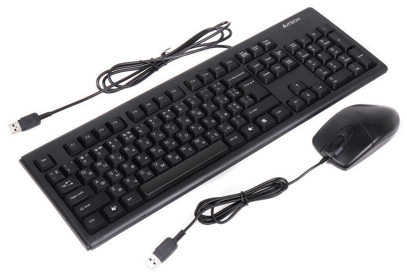 Комплект KM-72620D USB, клавиатура KM-720 + оптическая мышь OP-620D, цвет черный 1603684EDG фото