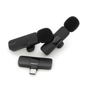 Петличний бездротовий мікрофон BOYA BY-MW3 2шт type-c вбудований акумулятор 80 mah чорний 2000000409429YT фото