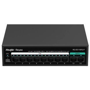 Комутатор 10 портів некерований Ruijie Reyee RG-ES110FG-P PoE 99-00018544VIAT фото