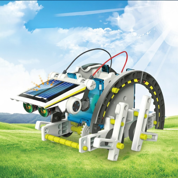 Електронний конструктор робот Solar Robot 13 в 1 на сонячних батареях eve1297 фото
