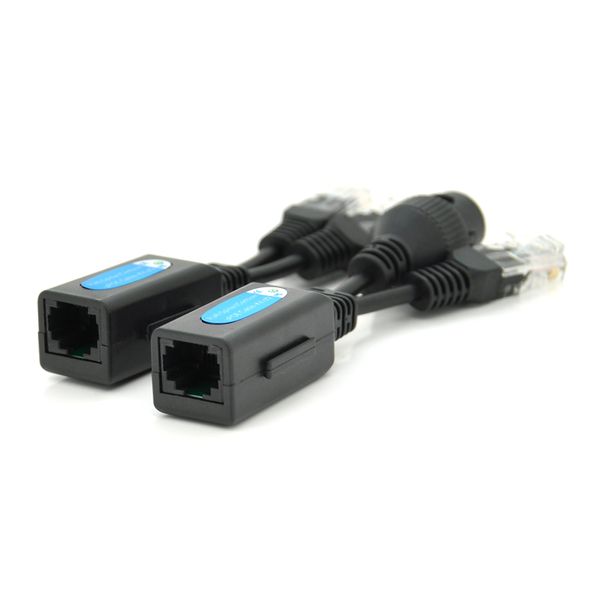 Splitter/Combiner RJ-45 POE Розгалужувач сигналу 2 пристрою по одному кабелю з підтримкою POE (Пара) 6C3A648B3FD6 фото