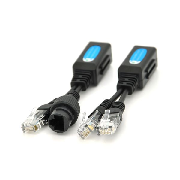 Splitter/Combiner RJ-45 POE Розгалужувач сигналу 2 пристрою по одному кабелю з підтримкою POE (Пара) 6C3A648B3FD6 фото