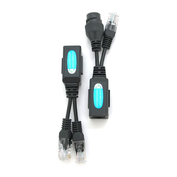 Splitter/Combiner RJ-45 POE Розгалужувач сигналу 2 пристрою по одному кабелю з підтримкою POE (Пара) 6C3A648B3FD6 фото