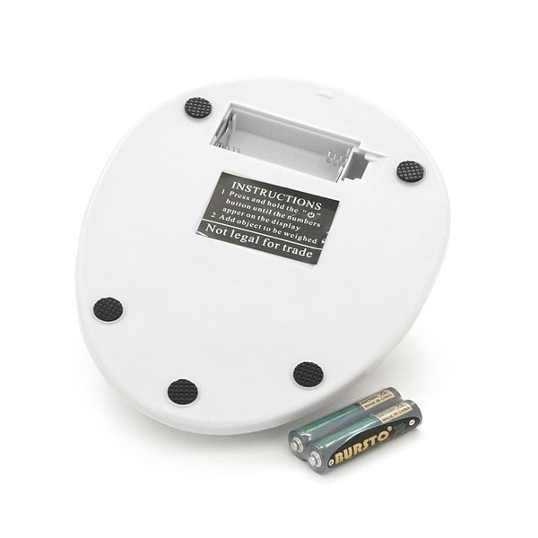 Весы кухонные точные Voltronic B05 с круглой чашкой 0,001-5 кг питание 2 батарейки АА 2880000434481YT фото
