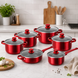 Набір посуду COOKWARE SET G-A10 з нержавіючої сталі 12 предметів eve2102 фото 5