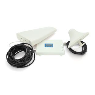 Комплект підсилювач GSM304-3G-4G 900/1800/2100МГц Підсилювач тридіапазонний антена прийому 10м кабелю антена ретрансляції 3 метра White 2000000227481YT фото