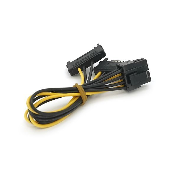 Кабель-перехідник для живлення відеокарти SATA+SATA--gt;8P OEM Q50 2000000135274YT фото