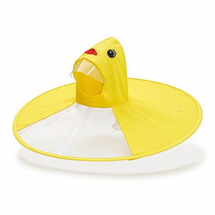 Дитячий дощовик Качечка з капюшоном розмір L, жовтий eve1903 фото