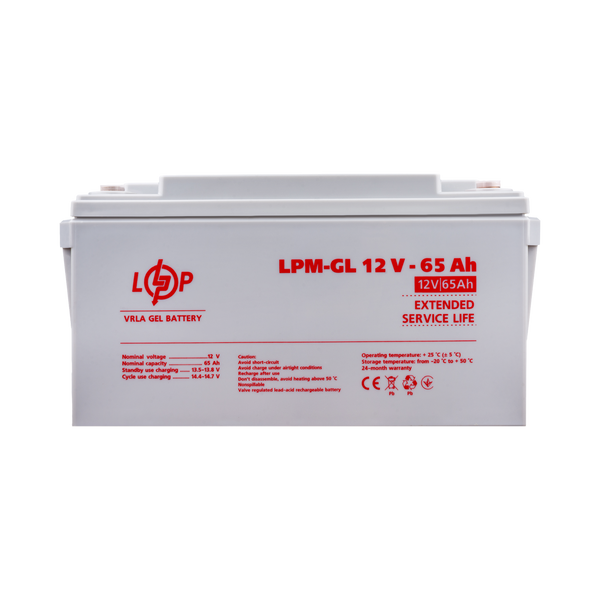 Акумулятор гелевий LPM-GL 12V - 65 Ah 1EEE948AA088 фото