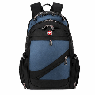 Швейцарський міський рюкзак SwissGear 8810 32 л для ноутбука з виходом під навушники Синій eve1674 фото