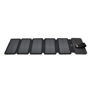 Solar panel 5 Foldings, built-in microUSB cable, Output: 5 /1,2 А(USB), plastic, Black, Corton box 32488CF7236E фото