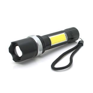 Ліхтарик ручний LATERNA M919 COB+ 3W XPE led Zoom 2+1 режим корпус метал вбудований акум USB кабель IP40 140х33х26 Box 2000000289946YT фото