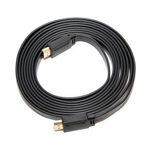 Кабель Merlion HDMI-HDMI 3.0m v1.4 плоский Black (Пакет) Q150 2000000061788YT фото