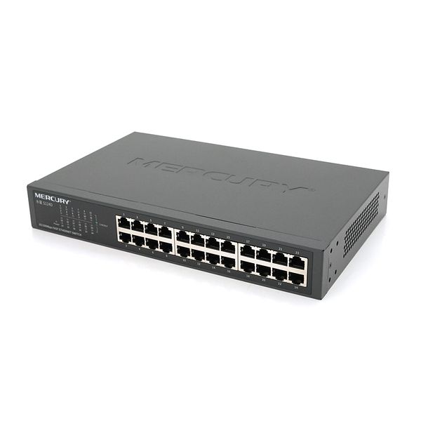 Коммутатор Mercury S124D, 24 порта Ethernet 10/100 Мбит/сек, BOX Q6 EFDCADB60D52 фото