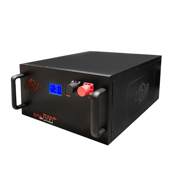 Акумулятор LP LiFePO4 51,2V - 230 Ah (11776Wh) (Smart BMS 200A/100А) з LCD метал RM 23628LP фото