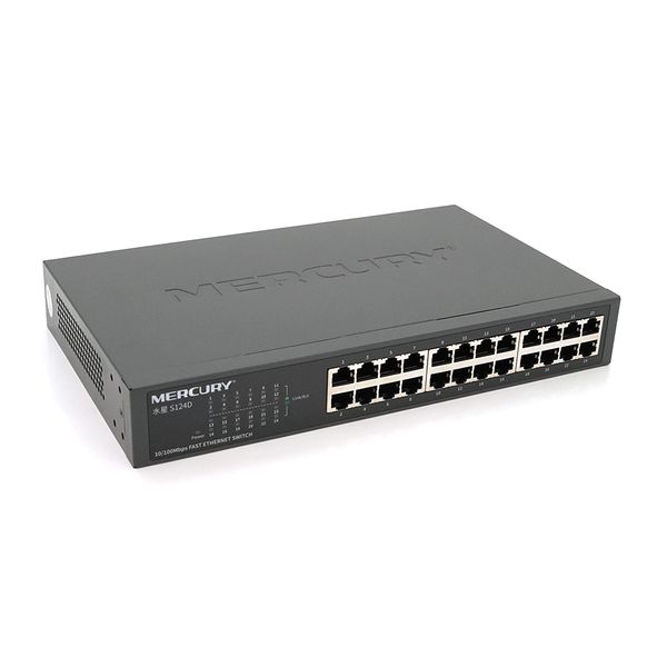 Коммутатор Mercury S124D, 24 порта Ethernet 10/100 Мбит/сек, BOX Q6 EFDCADB60D52 фото