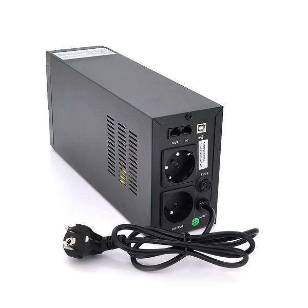 ДБЖ Qoltec QLT800 (480W) Proxima-L, LCD, AVR, 2st, 2xSCHUKO socket, 1x12V9Ah, plastik Case 8CD6B7C62ED4 фото