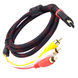 Кабель HDMI&ndash;3 RCA 1,5 м в тканинній оплітці пасивний eve1950 фото 2