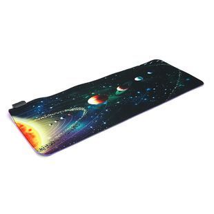 Коврик 300*800 для мыши "Solar system in star dust" тканевый с боковой прошивкой, толщина 3 мм, RGB подсветка , питание USB 1,8 м, Color Box 2000000364643YT фото