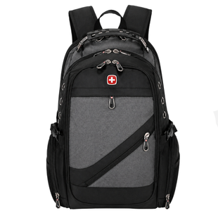 Швейцарський міський рюкзак SwissGear 8810 32 л для ноутбука з виходом під навушники Сірий eve1675 фото