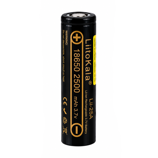 Акумуляторна батарея LiitoKala Lii-25A 18650 Li-ion 2500mAh 3.7V eve2236 фото