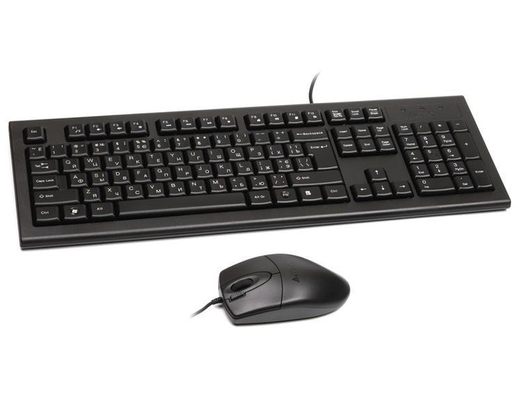 Комплект проводная клавиатура с мышью A4Tech KR-8520D 0201077EDG фото