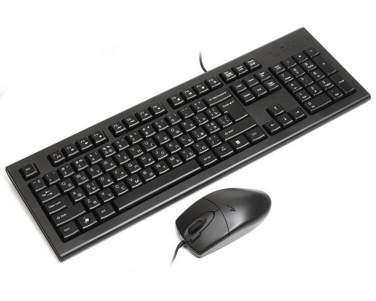 Комплект проводная клавиатура с мышью A4Tech KR-8520D 0201077EDG фото