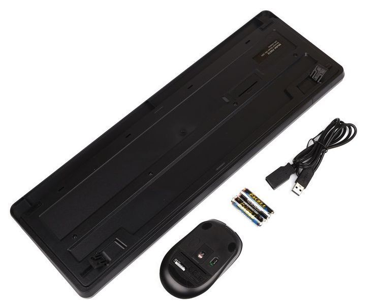 Комплект бездротовий клавіатура з мишою A4Tech Fstyler FG1012, колір чорний 1605286EDG фото