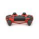 Геймпад Brazzers беспроводной для PS4 Wireless SHOCK, разъем для наушников, LED light bar, Haki-Red, 3.7V, 600mAh, Blister-box 2000000359687YT фото 3