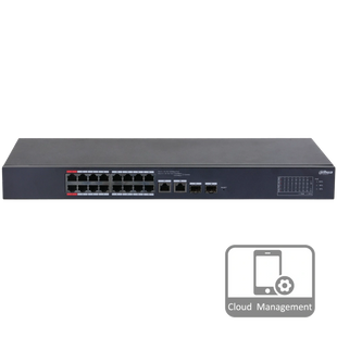 16-портовый управляемый PoE коммутатор DH-CS4218-16ET-135 с 16 портами POE 100Мбит + 2/UP-Link 1000Мбит + 2/SFP 1000Мбит, 135Вт, 440x220x44 мм 2000000354125YT фото