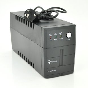 ДБЖ Ritar RTP625 (375W) Proxima-L, LED, AVR, 2st, 2xUNIVERSAL socket, 1x12V7Ah, plastik Case ( 340 x 140 x 205 ) 4,52 кг Q4 DA120C709119 фото