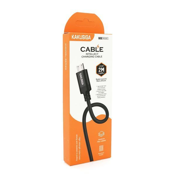 Кабель iKAKU KSC-698 XIANGSU Smart fast charging data cable for micro Black довжина 2м BOX 2000000267807YT фото