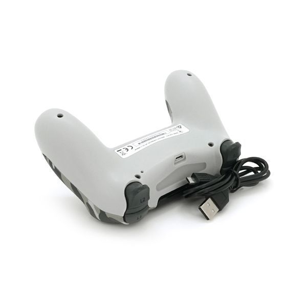 Геймпад Brazzers беспроводной для PS4 Wireless SHOCK, разъем для наушников, LED light bar, Haki-Silver, 3.7V, 600mAh, Blister-box 2000000359670YT фото