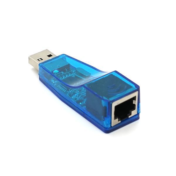 Контроллер USB 2.0 to Ethernet - Сетевой адаптер 10/100Mbps, Blue, BOX 2000000007557YT фото