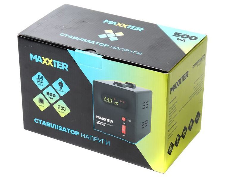 Автоматический регулятор напряжения Maxxter MX-AVR-S500-01 1603495EDG фото