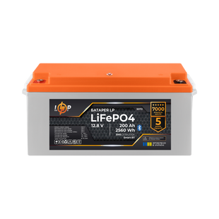 Аккумулятор LP LiFePO4 12,8V - 200 Ah (2560Wh) (BMS 200A/100А) пластик Smart BT 30172LP фото