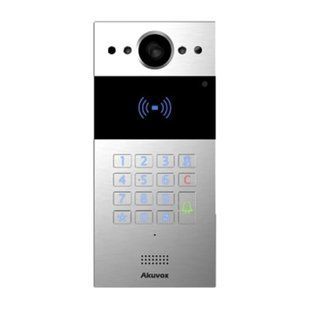 Многоабонентная вызывная панель Akuvox R20K с камерой 2 Мп и считывателем Mifare EM-Marine NFC, Silver 87-00035TRIN фото