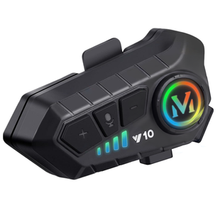 Мотогарнітура для шолома Y10 з мікрофоном Bluetooth 5.3 eve1857 фото