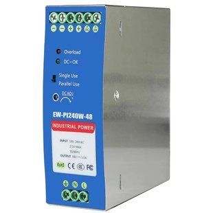 Блок живлення Ewind EW-PI240W-48 на DIN-рейку 240 Вт/48 В 99-10025839VIAT фото