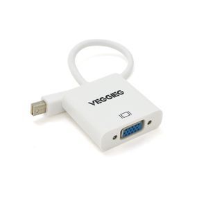 Конвертер VEGGIEG MV-W MiniDisplay Port (папа) на VGA(мама) 25см White Пакет 2000000196497YT фото