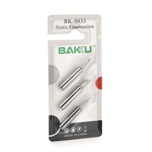 Жало для паяльника BAKKU BK-9033 3 in 1 набір (0900M-T-I 900M-T-K 900M-T-S) фігурні 4*6.3mm мідь гальванічне покриття висока теплопровідність 2000000111780YT фото
